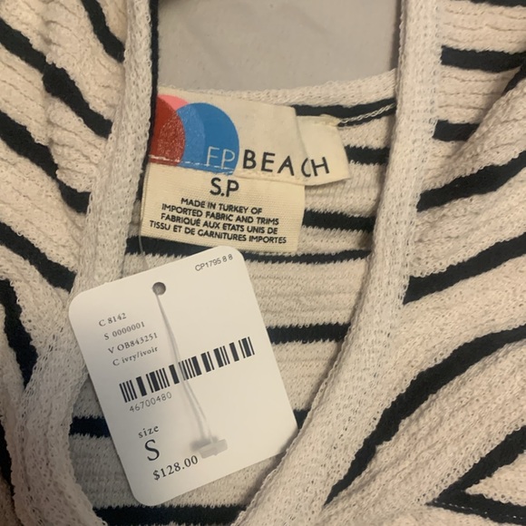 Free People Beach crop tank ivory with stripes - Picture 12 of 13